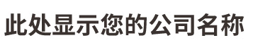 此处显示您的公司名称